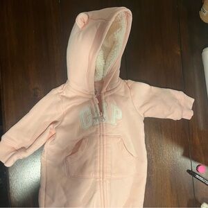 GAP Light Pink Infant Hoodie with Ears